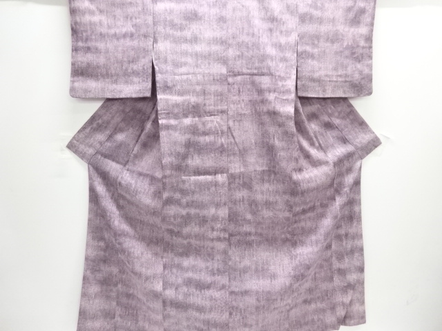 JAPANESE KIMONO / SILK / HAND WOVEN TSUMUGI / FLORAL PLANTS